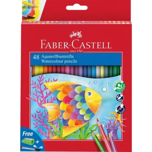 Faber-Castell Classic Colour - Pastelky akvarelové - papierová krabička 48 ks (114448)