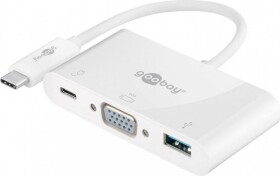 Goobay USB-C - VGA + USB-C + USB Biely (62100)