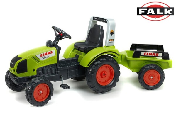 Falk Šliapací traktor 1040B Claas Arion 430 s vlečkou