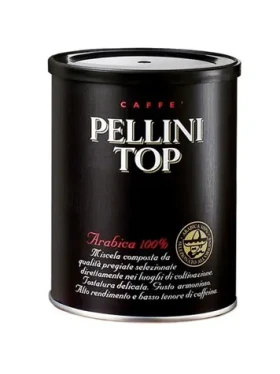 Pellini TOP 100% Arabica 250 g / Mletá káva / 100% Arabica / Plechovka (8001685093228)