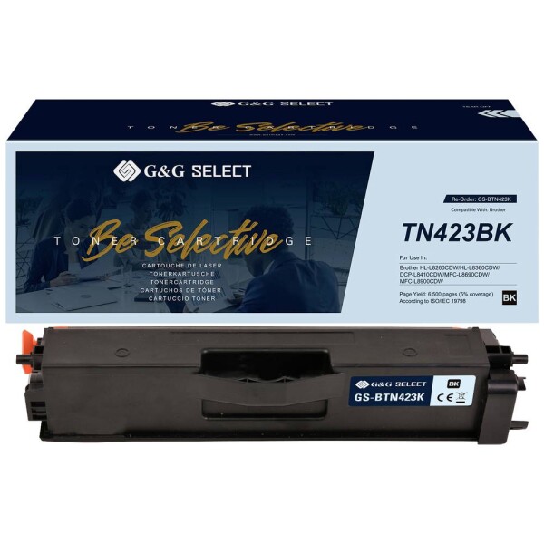 G&G TN-423BK toner náhradný Brother TN-423BK čierna kompatibilná toner; GS-BTN423K