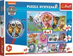 Trefl - Puzzle - Hľadanie rozdielov Tlapková patrola 4v1