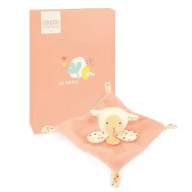 Doudou Plyšový muchláčik ružový Ovce 19 cm