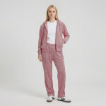 Mikina Playboy x FTSHP Girls Velvet Hoodie Pink S