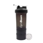 Viacdielny šejker Sway Black 600 ml - GymBeam (600 ml, multicolor) (28477-1-600ml-black-white)