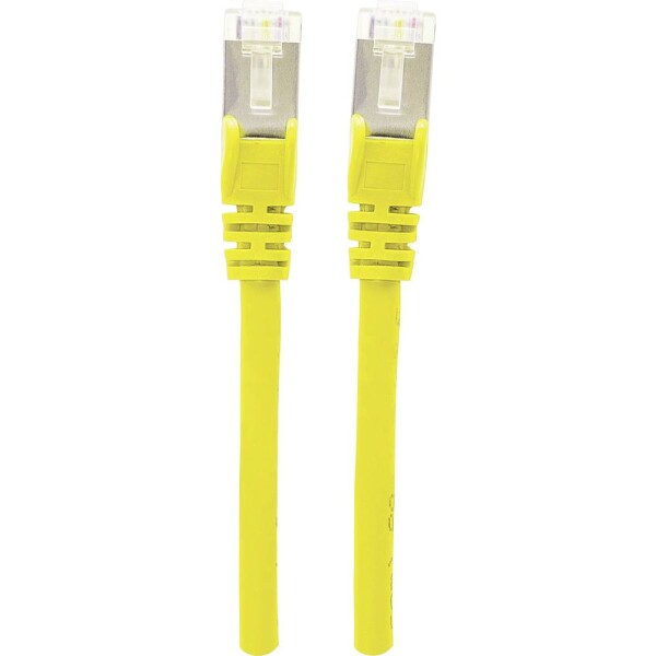 Intellinet 736725 RJ45 sieťové káble, prepojovacie káble CAT 6A S/FTP 10.00 m žltá fóliové tienenie, tienenie pletivom, bez halogénov 1 ks; 736725