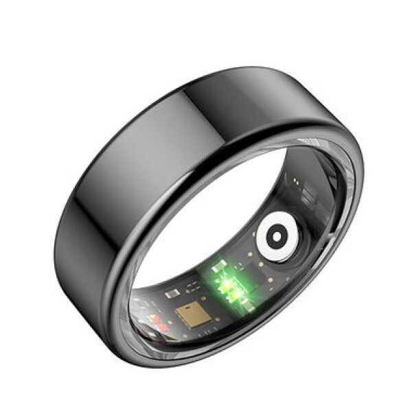 Powerton SMART Ring veľ. 11 čierna / Šikovný prsteň / BT 5.0 / IP68 (WPSR02-B11)