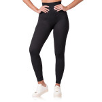 Dámske módne legíny RELAX & GO RIB OPTIC LEGGINGS - BELLINDA - čierne S