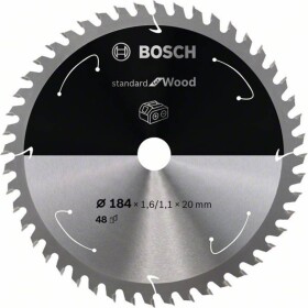 Bosch Accessories Bosch 2608837703 tvrdokovový pílový kotúč 184 x 20 mm Počet zubov (na palec): 48 1 ks; 2608837703