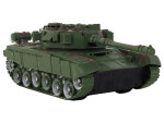 Mamido Tank R/C Diaľkovo ovládaný s osvetlením a zvukom zelený 1:18 27MHz