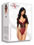 Erotické body Evangelina teddy - BEAUTY NIGHT FASHION Červená S/M