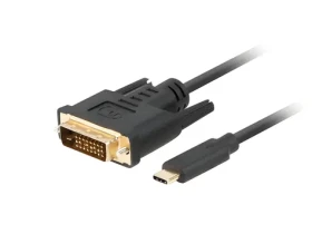 Lanberg USB-C - DVI-D 24+1 čierna / Kábel / 3M (CA-CMDV-10CU-0030-BK)