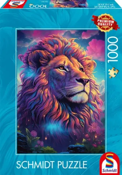 Schmidt Puzzle Lev vo farebnom víchri