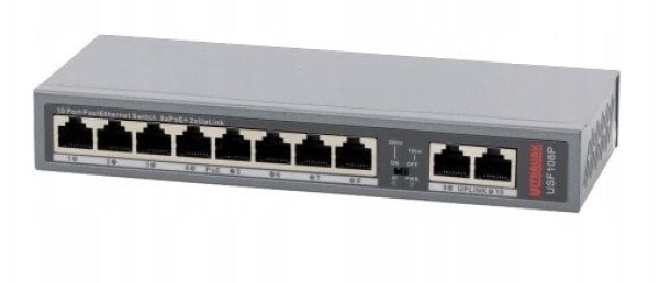 Pulsar USF108P PULSAR Ultralink FastEthernet Switch 8x PoE+, 2xRJ45