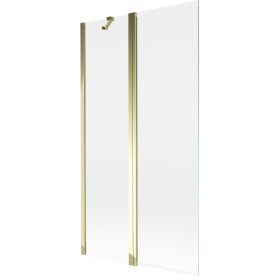 MEXEN - MIST vaňová zástena 100x150 cm 6mm f+s, zlatá, číra 8A9-100-011-50-00