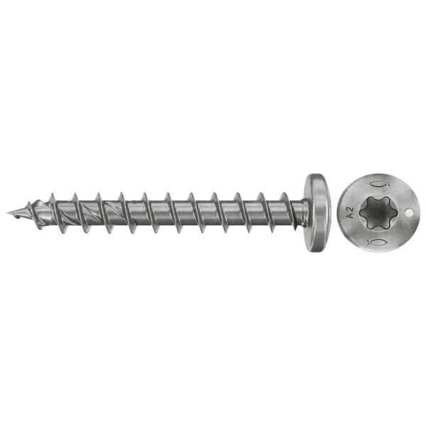Fischer 574100 skrutky do drevotriesky 4.5 mm 35 mm TX Nerezová oceľ 200 ks; 574100