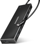 Axagon HUE-F7A 7x USB 3.2 Gen 1 Aluminium Flat Hub, 30 cm USB-C-Kabel