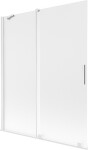 MEXEN/S - Velar dvojkrídlová posuvná vaňová zástena 140 x 150, dekor, biela 896-140-000-31-20