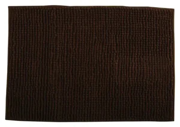 MSV CHENILLE kúpeľňová predložka 40 x 60 cm hnedá / mikrovlákno / protišmyková