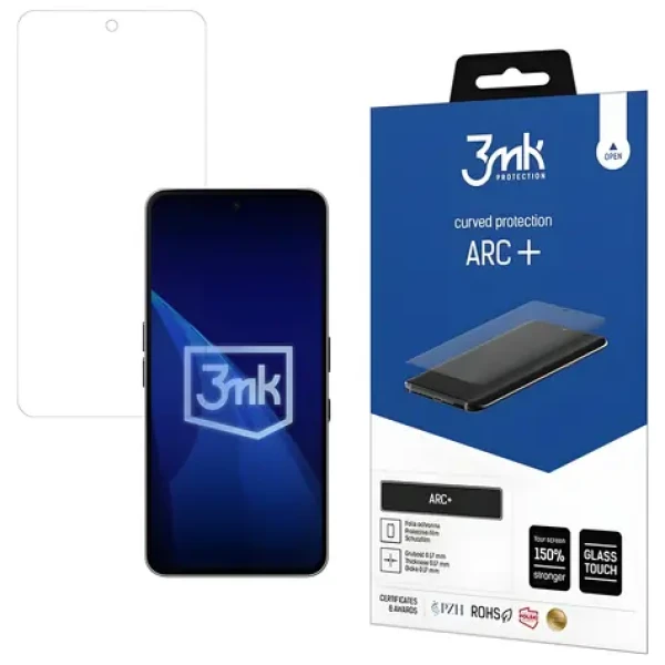 3mk ARC+ pre Nothing Phone (3a) a (3a) Pre / Ochranná fólia / Fullscreen / Self-Heal