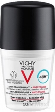 VICHY Homme deo roll-on proti škvrnám 48h 50 ml