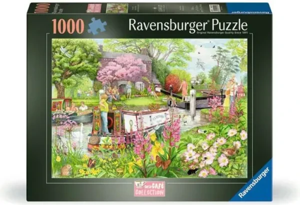 Ravensburger Puzzle Cosy Café Collection č.4: Riečna kaviareň