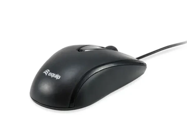 Equip kompaktná myš USB-C čierna / Myš / drôtová / optická / 1200 DPI / 1,5 m (245116)