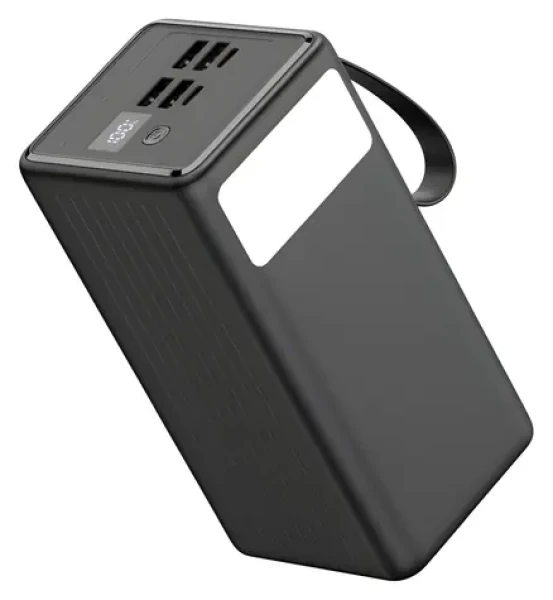 Platinet PMPB6065 čierna / Powerbanka / 60 000 mAh / 65W Power Delivery / 2x USB-C / 2x USB-A / LED svietidlo