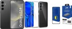 Samsung Galaxy S24 5G 8/256GB Czarny (SM-S921BZK) + FlexibleGlass + Etui Clear Case