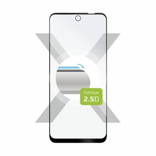 FIXED Full-Cover Ochranné tvrdené sklo pre Motorola Moto E32 čierna / lepenie cez celý displej (FIXGFA-960-BK)