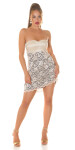 Sexy Bandeau-Dress with lace white 12