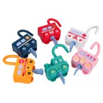 Mamido Vzdelávací farebný vláčik so zámkami a kľúčikmi