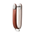 Kľúčenka Orbitkey Leather Cognac with Tan Stitching