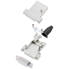 Encitech DTSL15-SJSRG-T-DMS-W-K 6355-8087-32 sada D-SUB zásuvková lišta 180 ° Pólov: 15 spájkovaný 1 ks; 6355-8087-32
