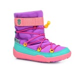 Affenzahn Snow Boot Vegan Purple/Yellow Owl zimné barefoot topánky 27 EUR