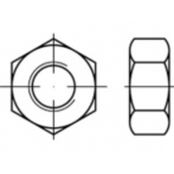 TOOLCRAFT TO-5435532 šesťhranné matice M20 ocel glavanizované zinkom 50 ks; TO-5435532