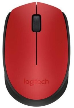 Logitech Wireless M171 červená / bezdrôtová optická myš / 2 tlačidlá / 1000dpi (910-004641)