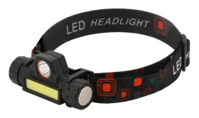 Cattara Čelovka 120lm nabíjacia čierna / Cree XP-E + COB LED / 1200 mAh / microUSB (13126)