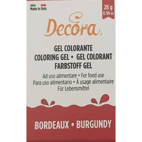 Gélová farba vínová 28 g - Decora - Decora