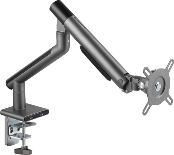 Alterzone Arm One USB Aluminum Monitor Arm, 2 x 3.0 USB Ports, Grau