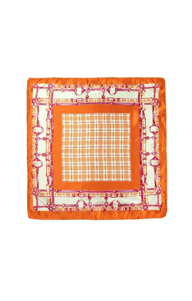 Art Of Polo saténová kockovaná šatka 20960 bílo-červená Univerzální