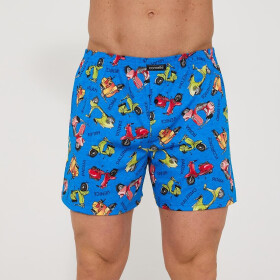 Boxerky Cornette Classic 011/185 Vespa 3XL-5XL Modrá 5XL