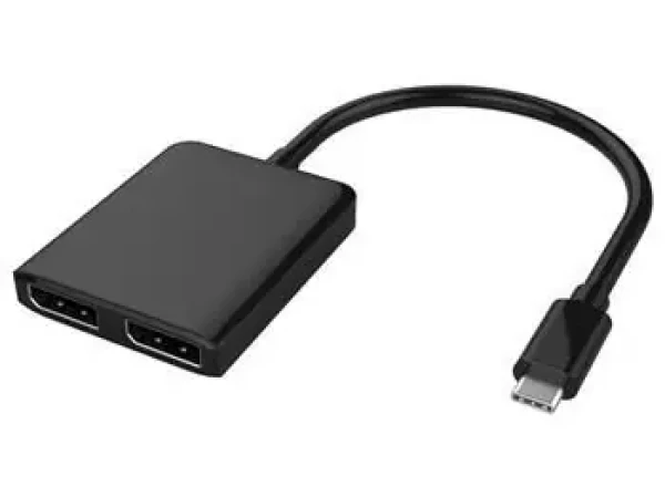 PremiumCord MST adaptér USB-C - 2x DisplayPort / Adaptér / 8K 60Hz / 4K 60Hz / rozšírenie a zrkadlenie obrazu (8592220017798)