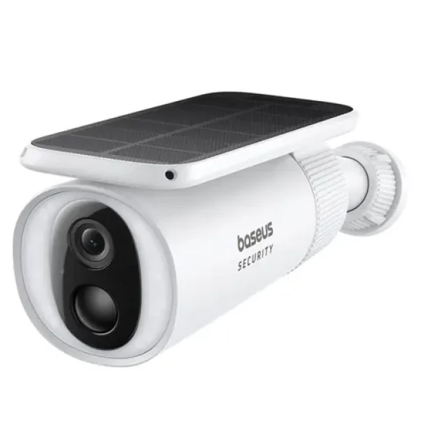Baseus Security S1 2K biela / Vonkajšia kamera / solárne napájanie / 2304 x 1296 DPI / Uhol záberu 145 ° / Wi-Fi / IP67 (S0SW002130)