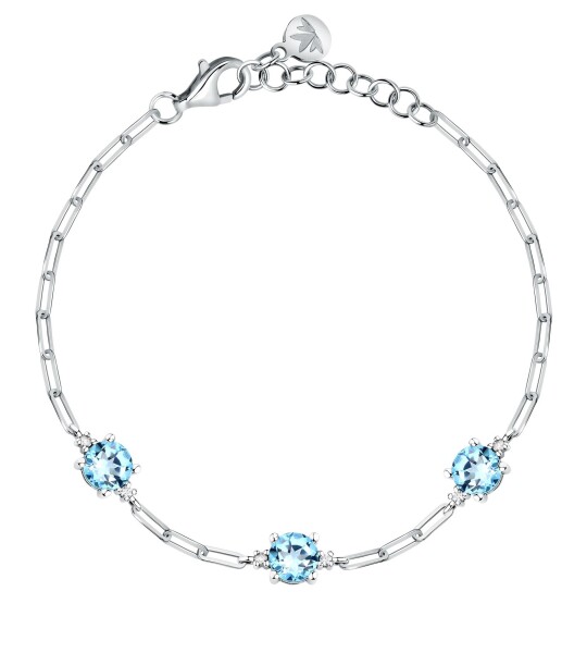 Morellato Dámsky strieborný náramok s kubickými zirkónmi Tesori SAIW291