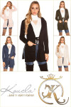 Trendy KouCla Hooded Cardigan Einheitsgroesse