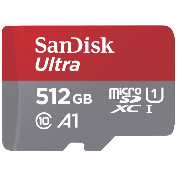 SanDisk microSDXC Ultra 512GB (A1/UHS-I/Cl.10/150MB/s) + Adapter Mobile pamäťová karta micro SDXC 512 GB A1 Application Performance Class, UHS-Class 1; SDSQUAC-512G-GN6MA