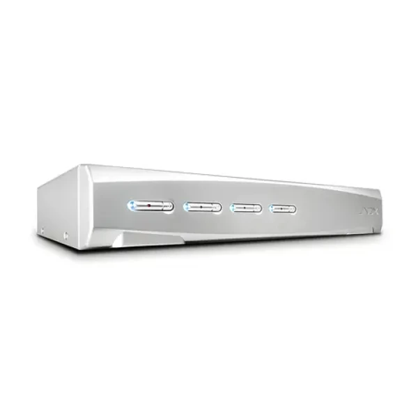 Lindy KVM Switch Pro 4 Port DisplayPort 1.2 / Prepínač KVM / 4 porty / 4K Ultra HD / USB 2.0 (39305)
