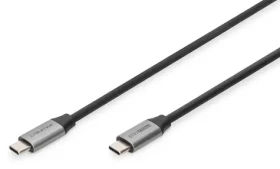 Digitus USB-C - USB-C / Kábel prepojovací / PD 60W / USB 3.0 Gen1 / 4K / 1 m (DB-300220-010-S)