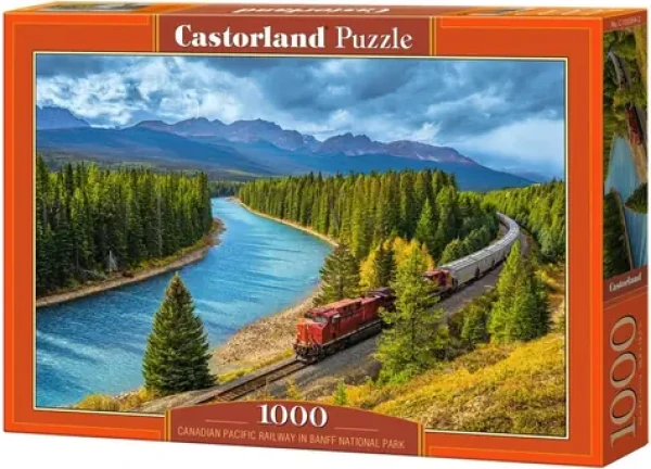 Castorland 105564-2 Puzzle Kanadská pacifická železnica v národnom parku Banff